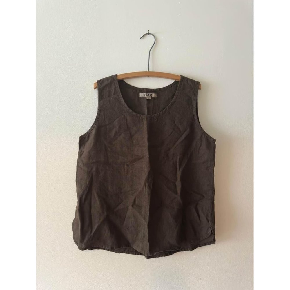 Flax Brown Muscle Tee